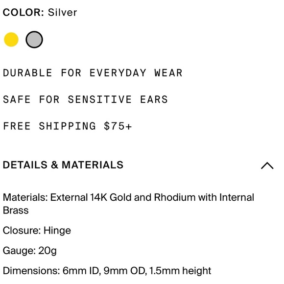 NWT STUDS MICRO KNOT HUGGIE - SILVER - Picture 6 of 9